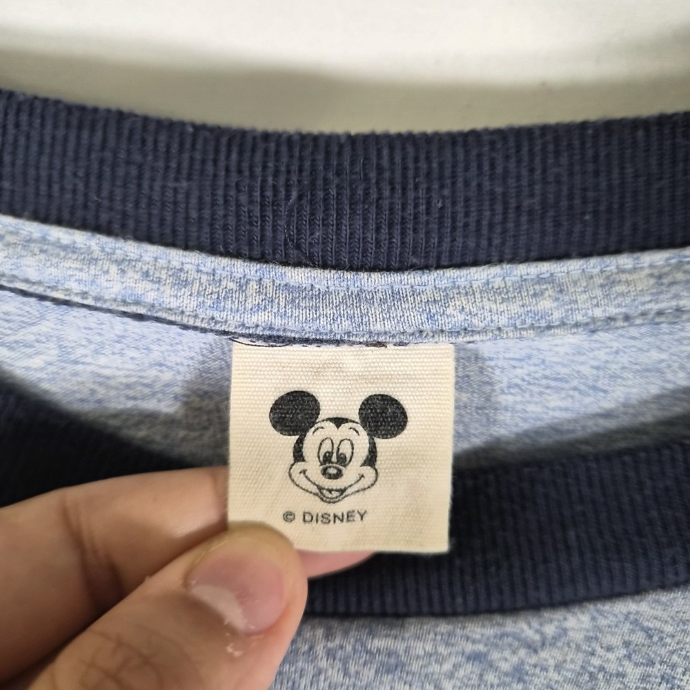 Disney Mickey Mouse T Shirt Men's Large Gray Ringer Walt Disney World Graphic... - Picture 4 of 9